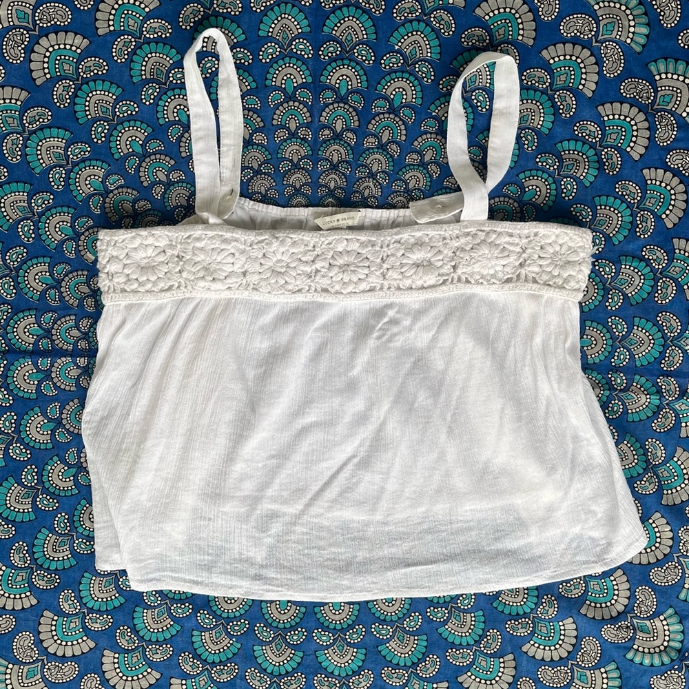 Lucky Brand White Cotton Cami Top